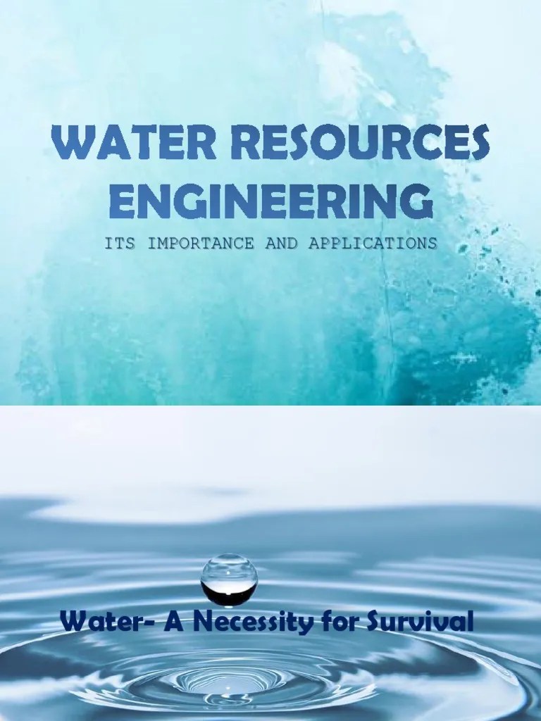 Water Resources Engineering PDF Water Resources Hydrology