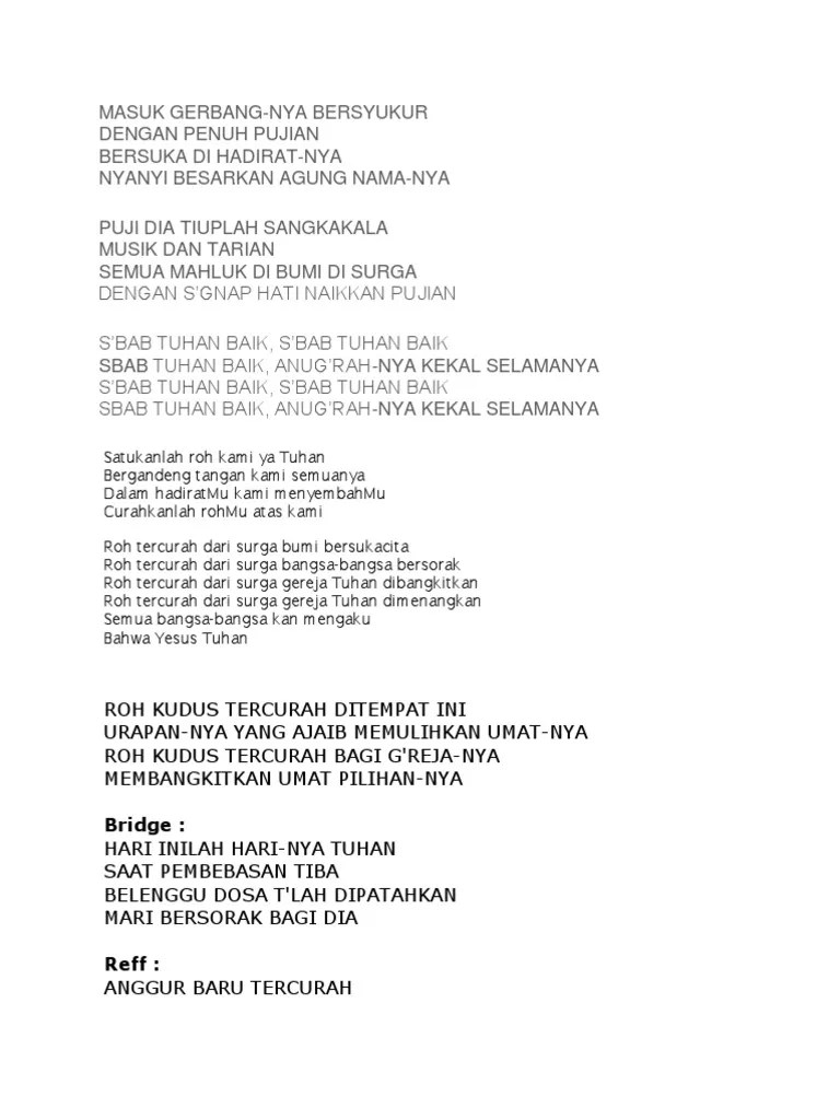 Masuk Gerbang Nya Bersyukur