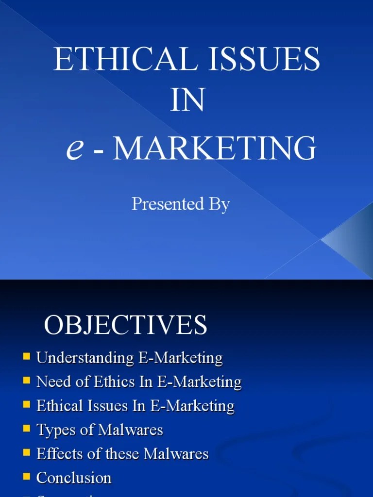 Ethical Issues in EMarketing