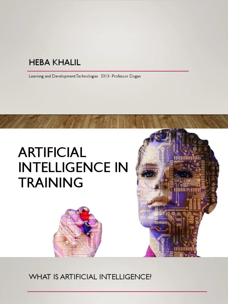 artificial intelligence project ppt Artificial Intelligence Technology