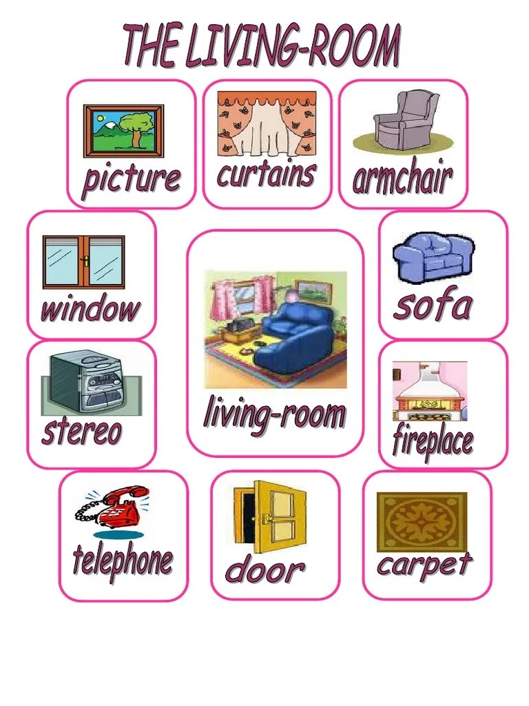 Living Room Flashcards PDF
