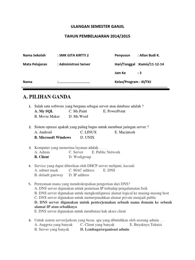 Administrasi Server S Xi | PDF