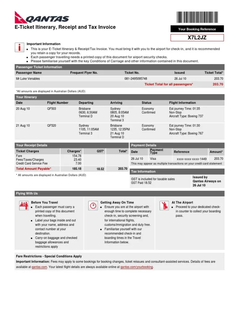 10420627eticketX7L2JZ Baggage Receipt