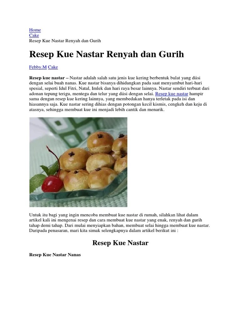 Contoh Teks Prosedur Membuat Kue Pendukung Ilmu