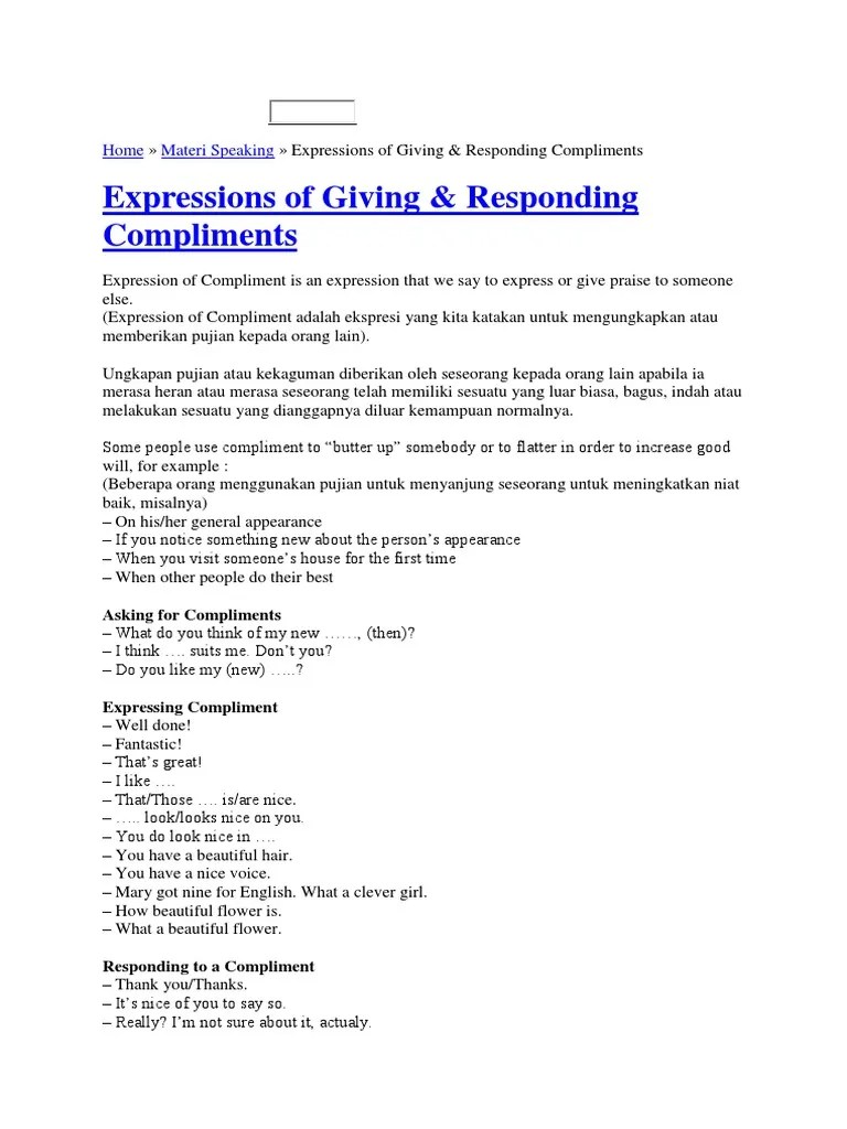 Dialog Compliment | PDF