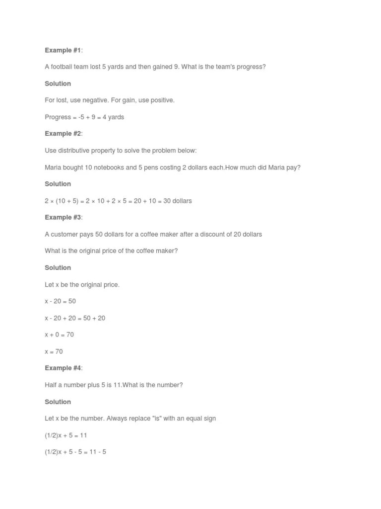 Algebra Word Problems | Algebra | Equations | Free 30-day Trial | Scribd