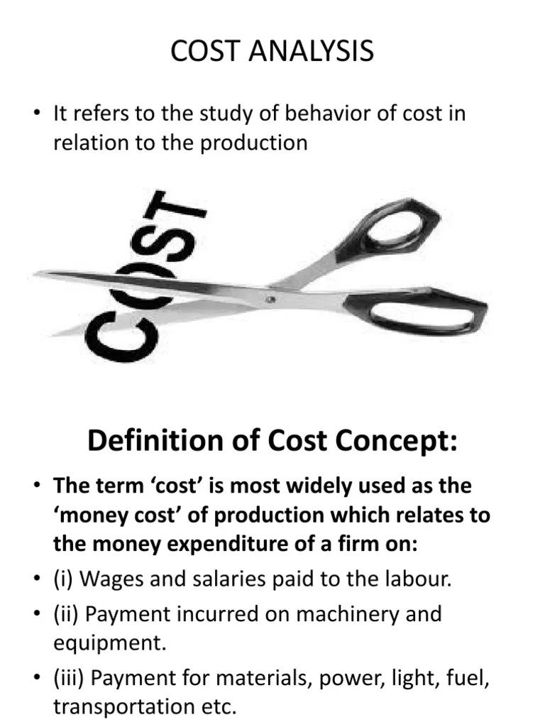 Cost Analysis Download Free PDF Average Cost Economics