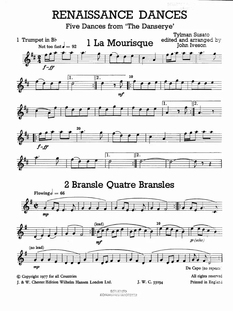 Renaissance Dances Susato PDF PDF