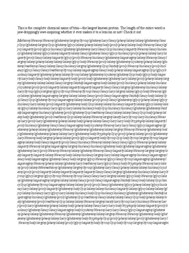 chemicalnameoftitin.pdf Proteins Nutrients