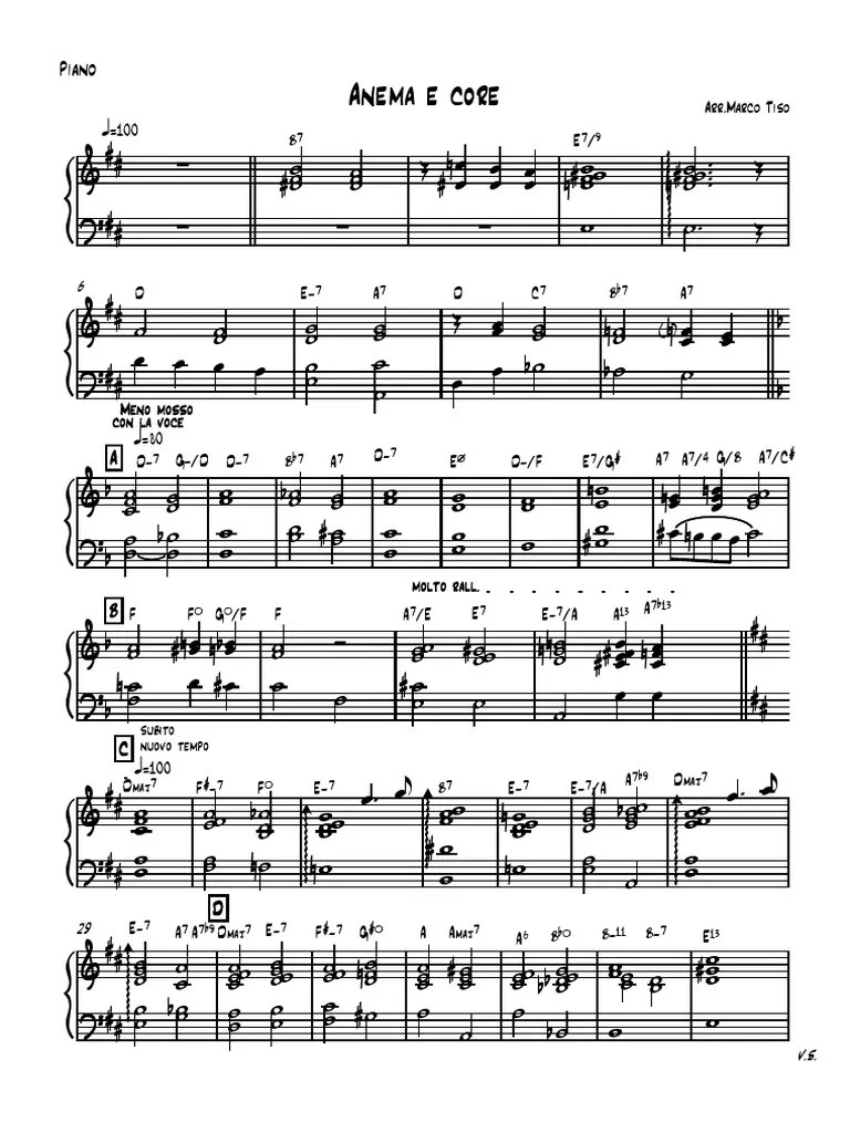 Anema e core Piano.pdf Leisure