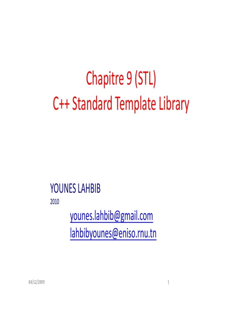 An InDepth Exploration of the C++ Standard Template Library (STL) with