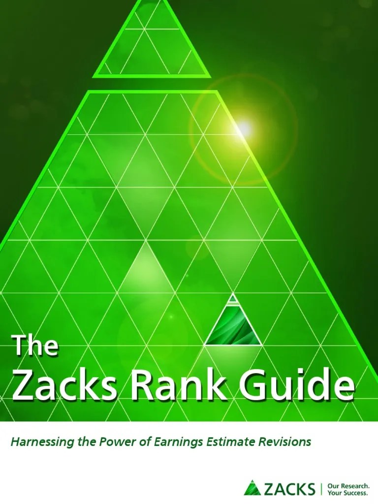 Zacks Rank Guide PDF PDF Investor Valuation (Finance)