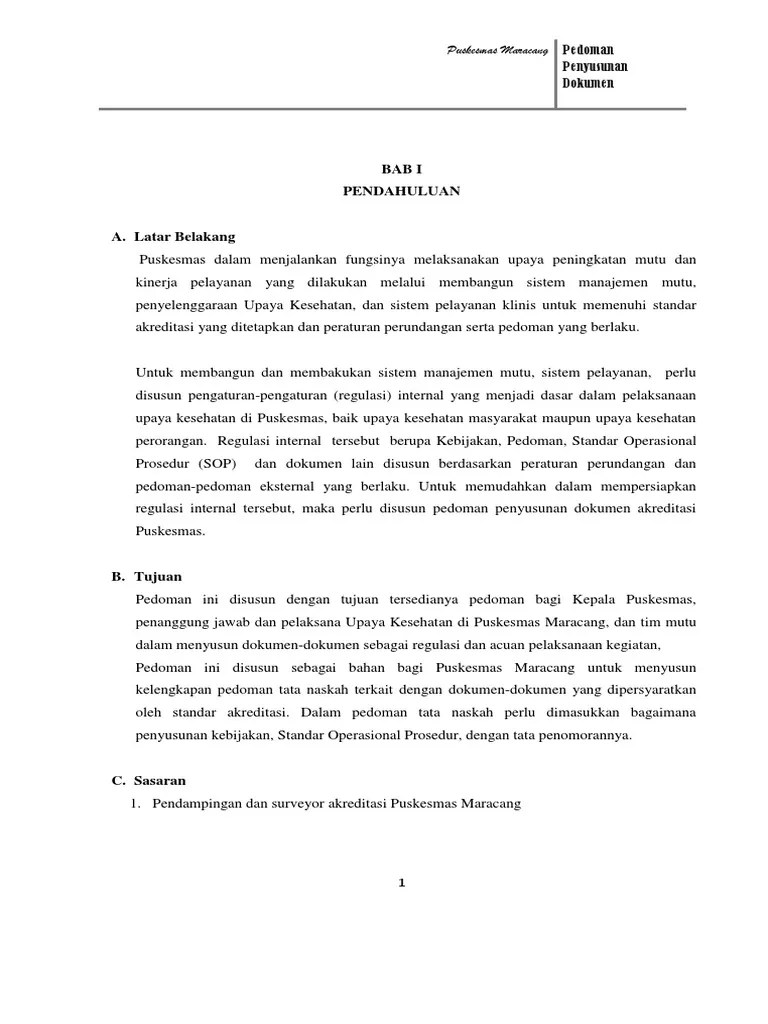 Tata Naskah Puskesmas