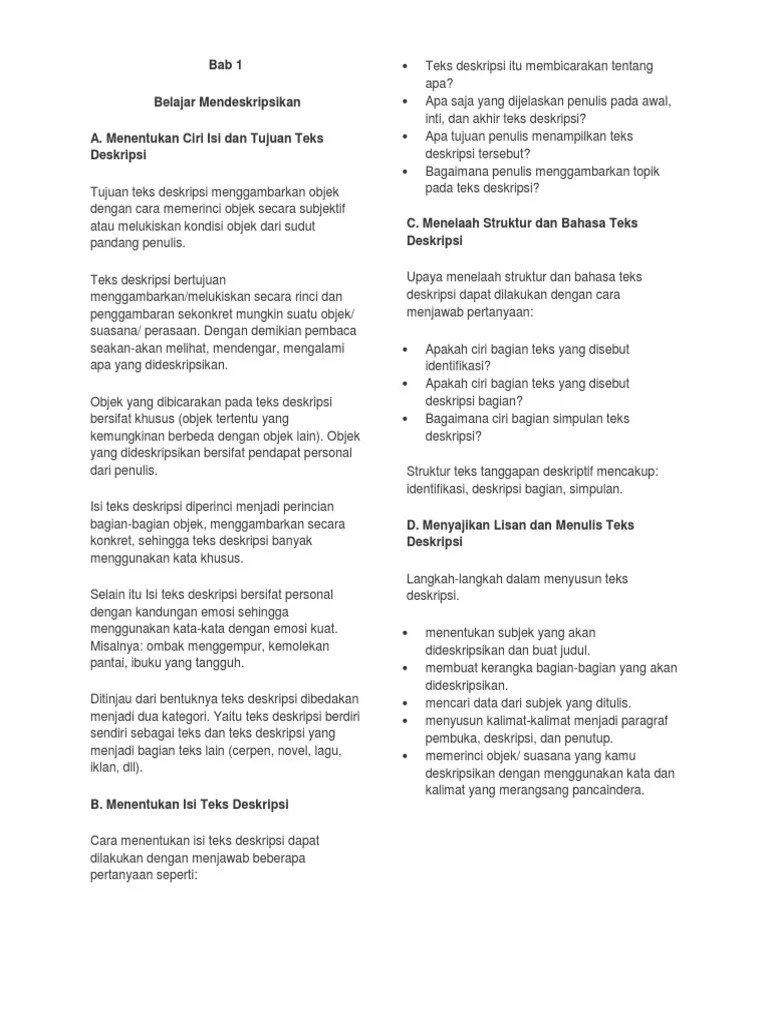 Apakah Ciri Bagian Teks Yang Disebut Identifikasi Terkait Teks