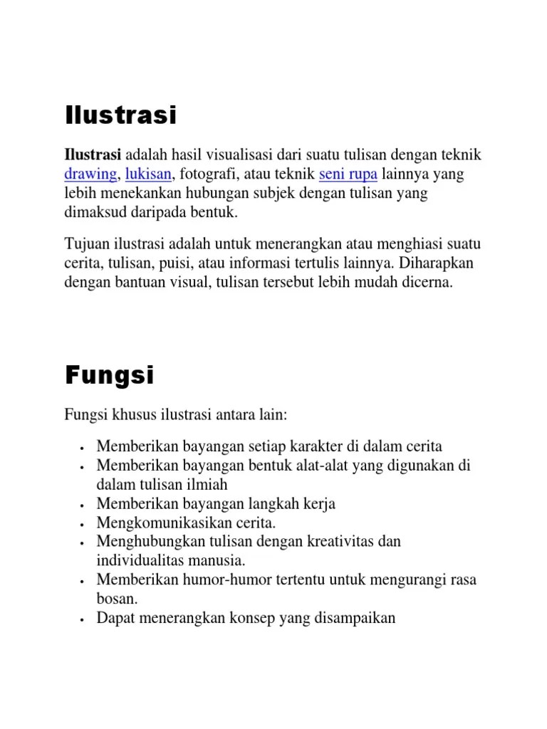 32+ Koleksi Apa Yang Dimaksud Dengan Gambar Ilustrasi Dan Fungsinya