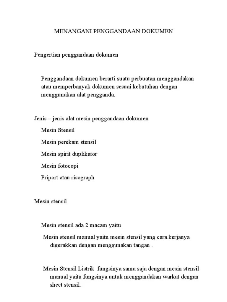 Menangani Penggandaan Dokumen | PDF