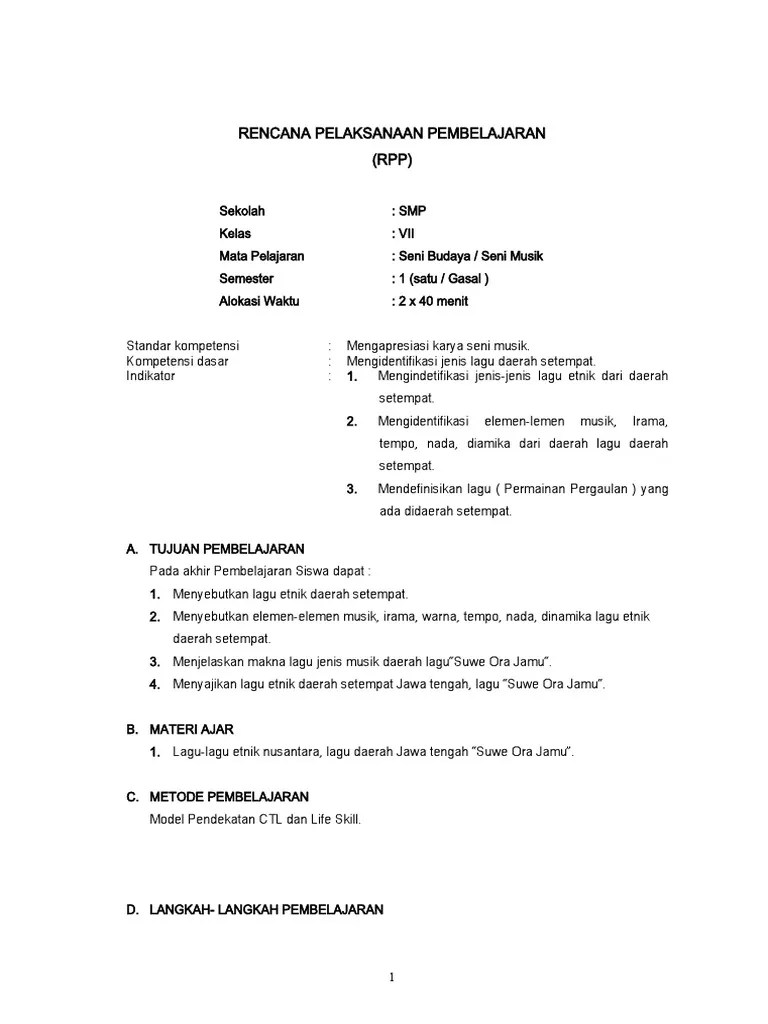 Tuliskan Notasi Angka Lagu Daerah Suwe Ora Jamu