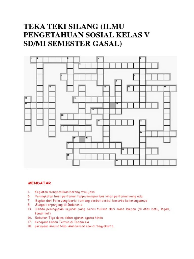 Teka Teki Silang | PDF