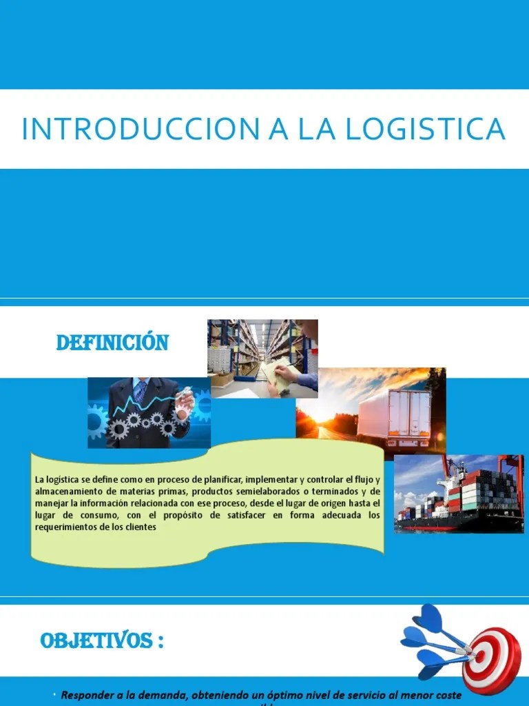 Introduccion A La Logistica Logística Tecnología