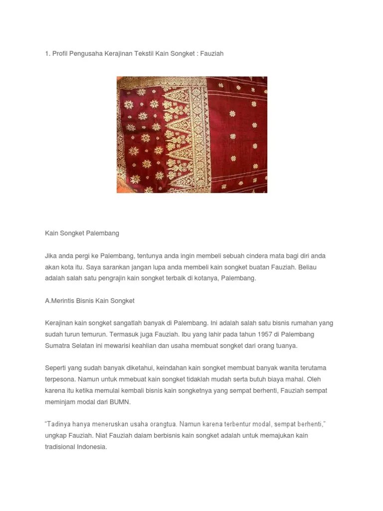 Biografi Pengusaha Limbah Tekstil – Tulisan