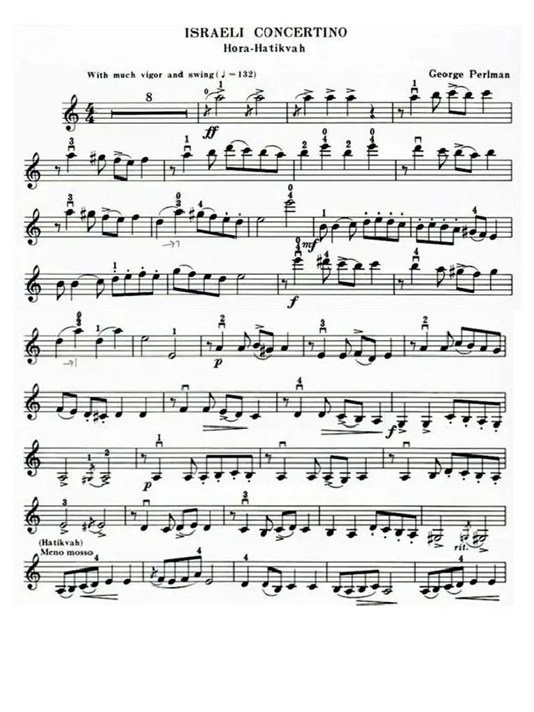 George Perlman Israeli Concertino
