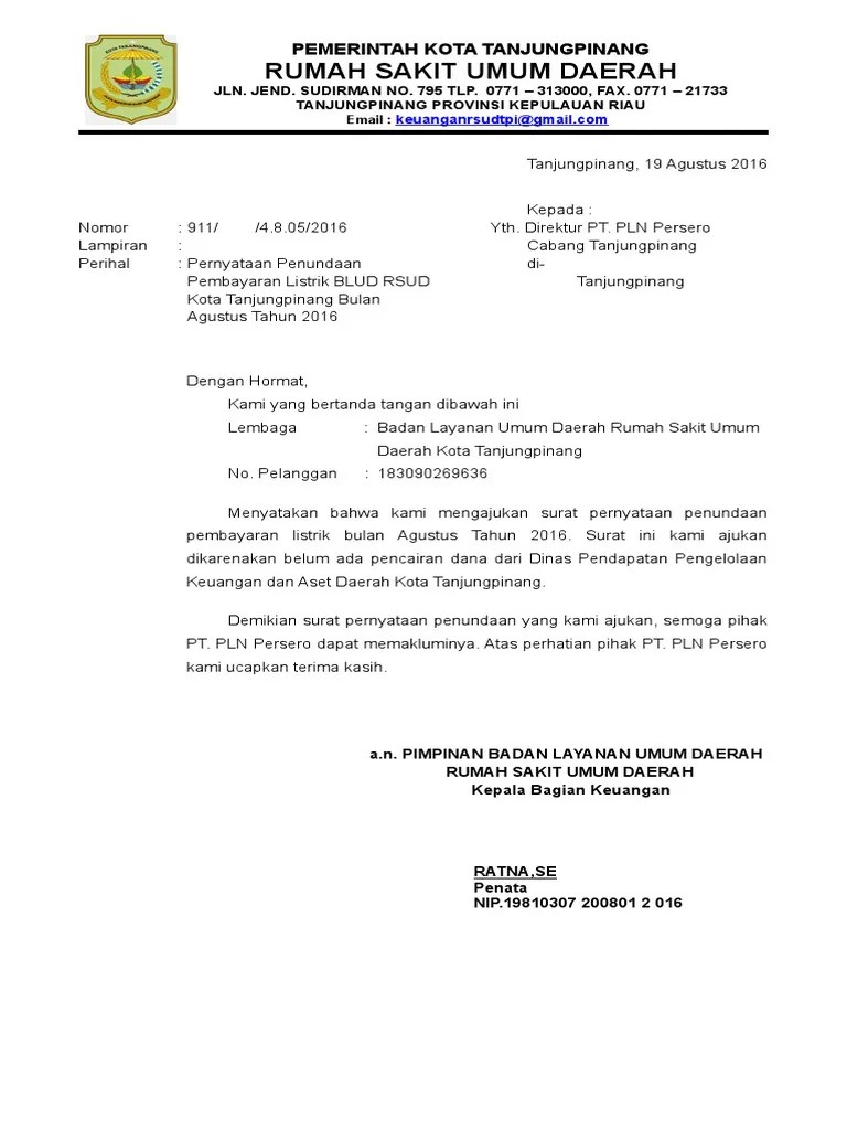 Contoh Surat Permohonan Ganti Nama Pada Rekening Listrik Cara Golden