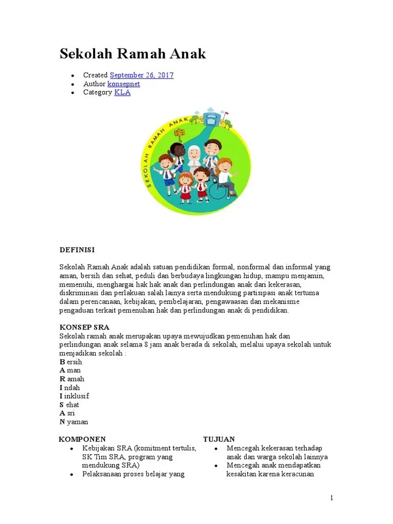 Susunan Acara Deklarasi Sekolah Ramah Anak – Beinyu.com