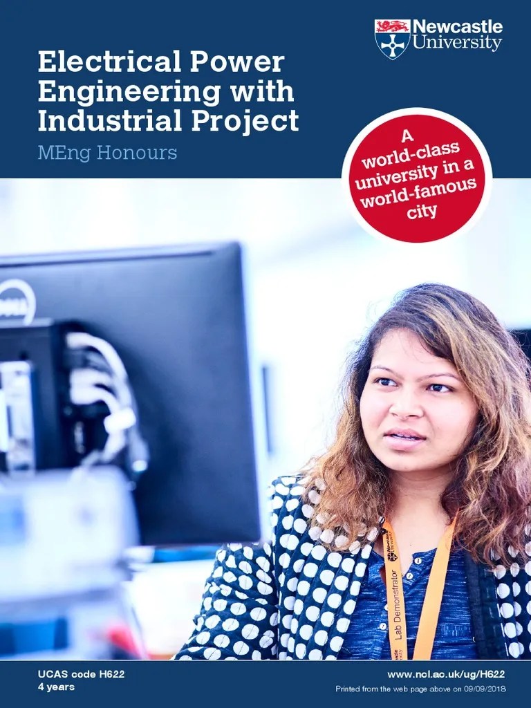 Electrical Power Engineering With Industrial Project Meng Honours
