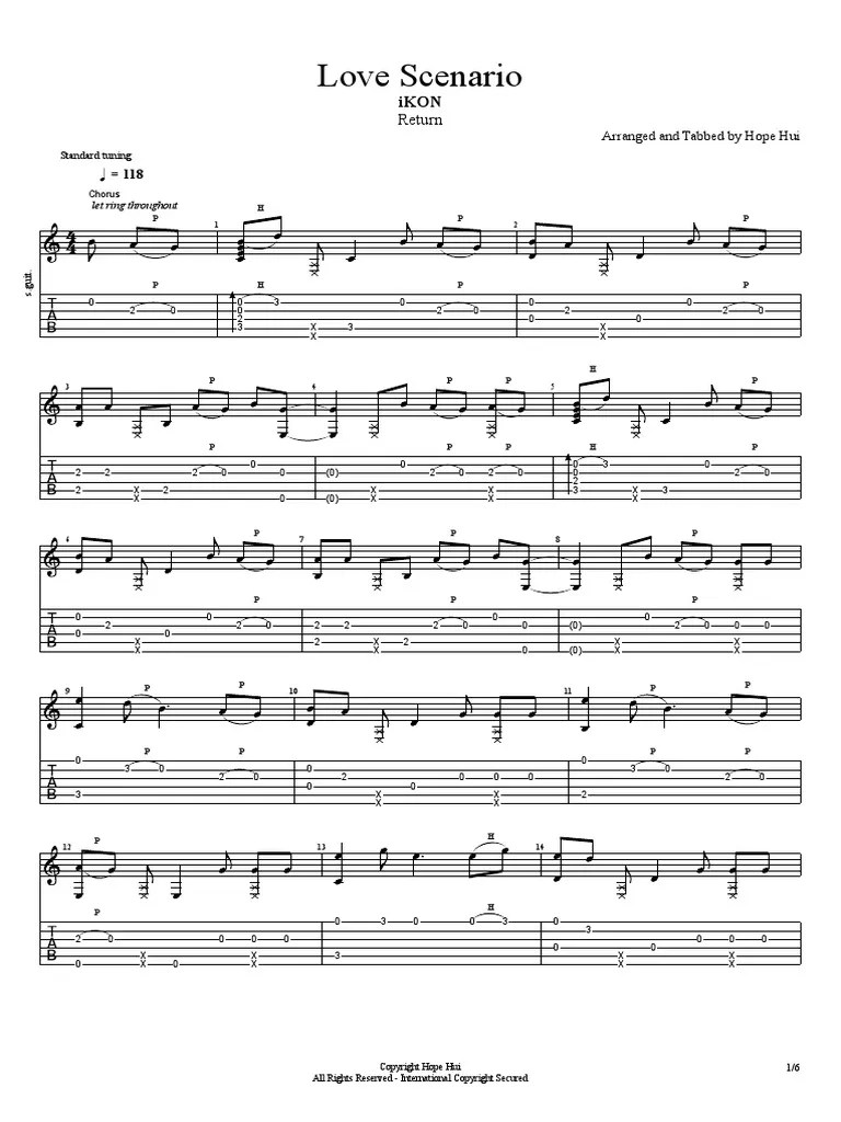 Love Scenario Chords Tabs