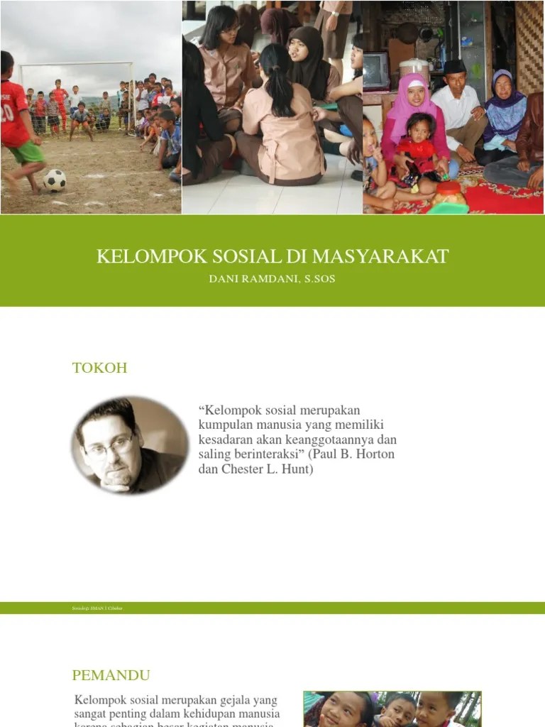 PPT Materi Sosiologi Kelas XI Bab 1. Kelompok Sosial di Masyarakat