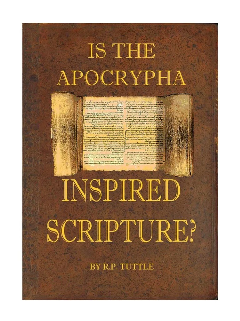 Is The Apocrypha Inspired Scripture.pdf Apocrypha Bible