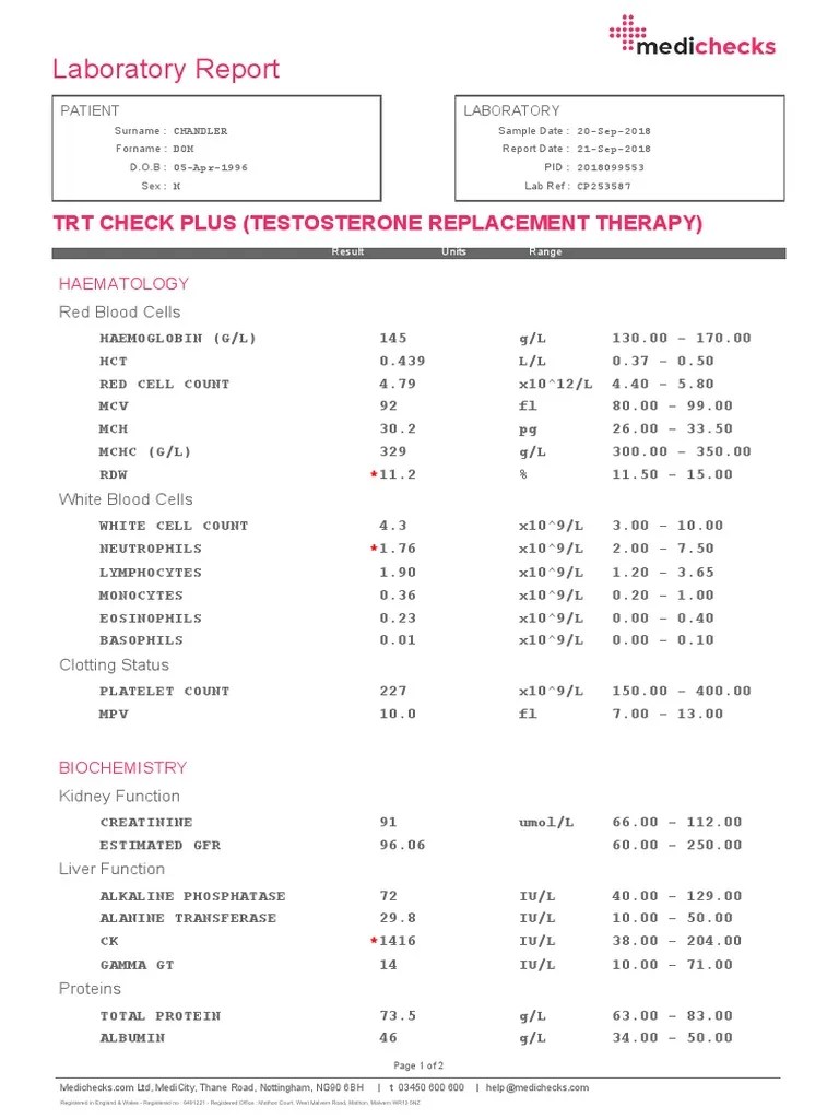 Full Blood Test.pdf White Blood Cell Medical Specialties