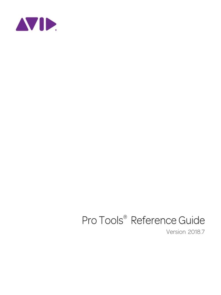 Pro Tools Reference Guide | PDF | Computing | Software