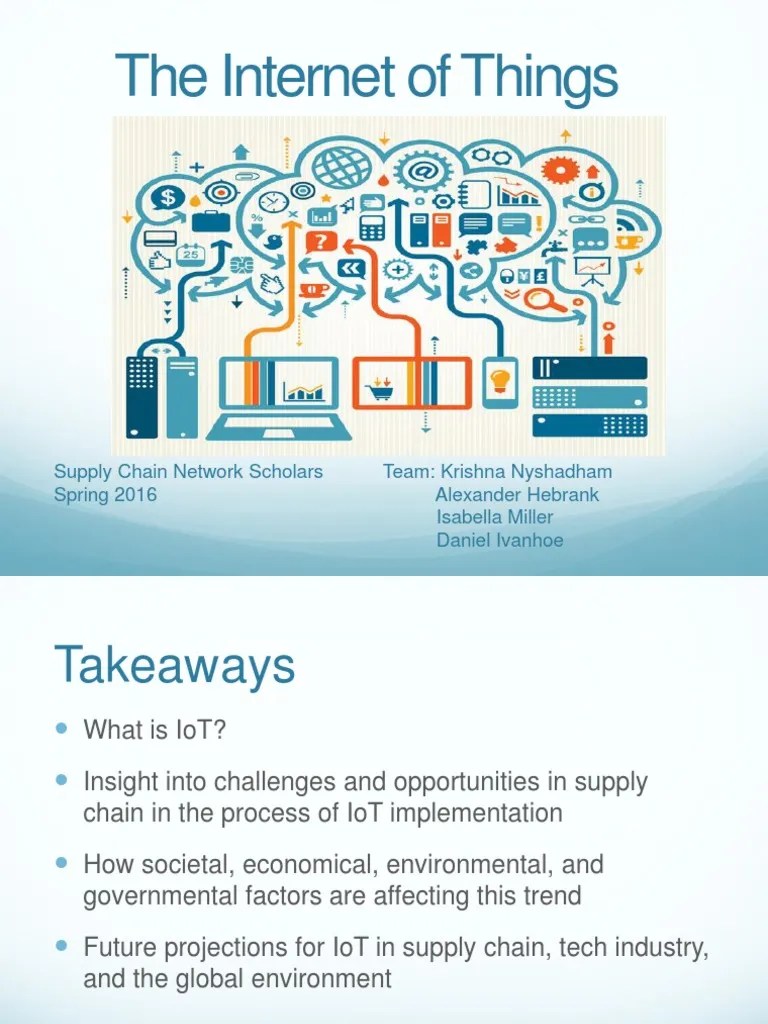 Iot Project Powerpoint Of Things Supply Chain Free 30