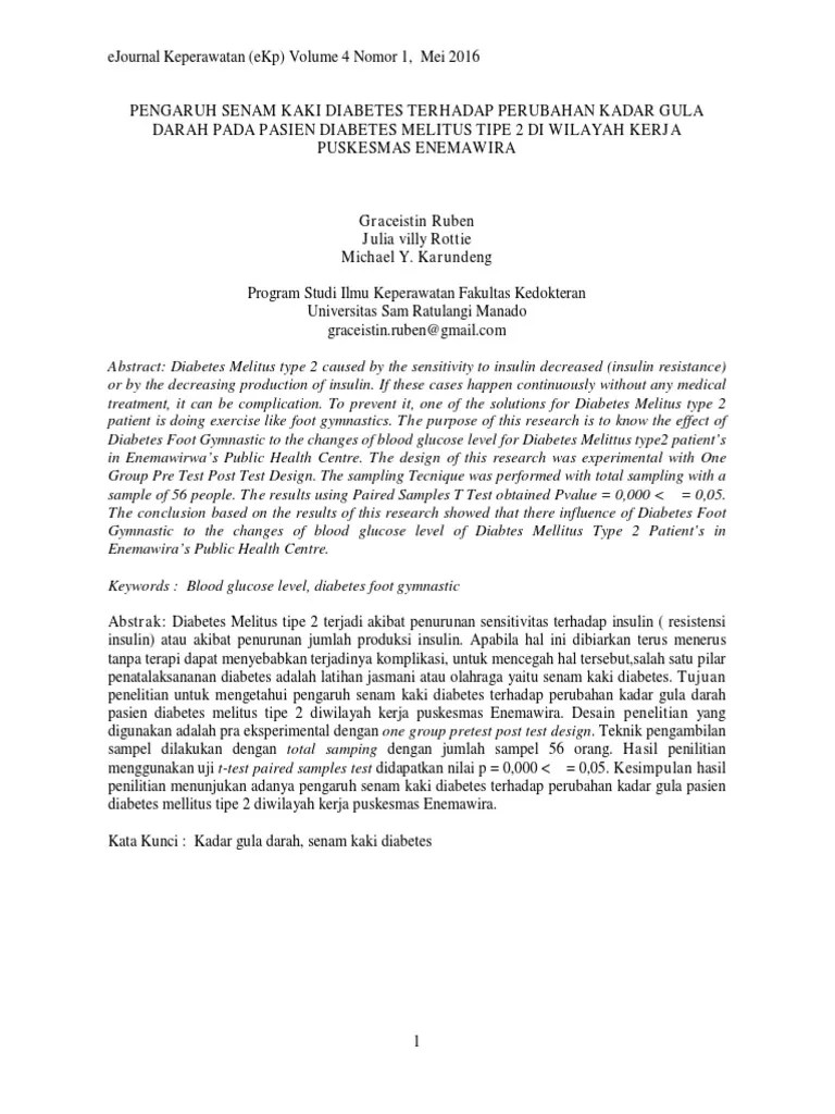 340967687 Jurnal Senam Kaki Diabetes Mellitus PDF