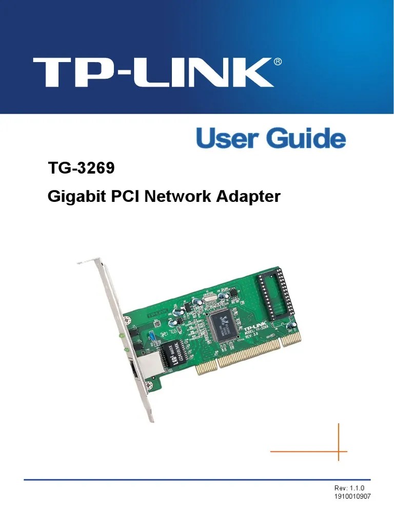 TG3269 Gigabit PCI Network Adapter PDF Network Interface