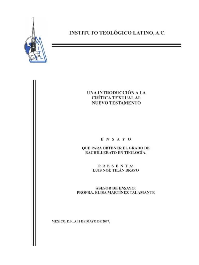 Ejemplo de Portada Para Ensayo 2017