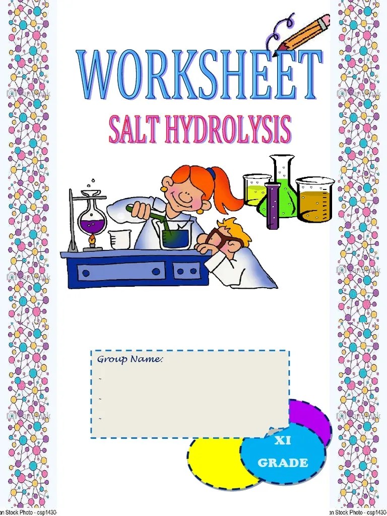 Worksheet Fix 2 | PDF | Salt (Chemistry) | Hydrolysis
