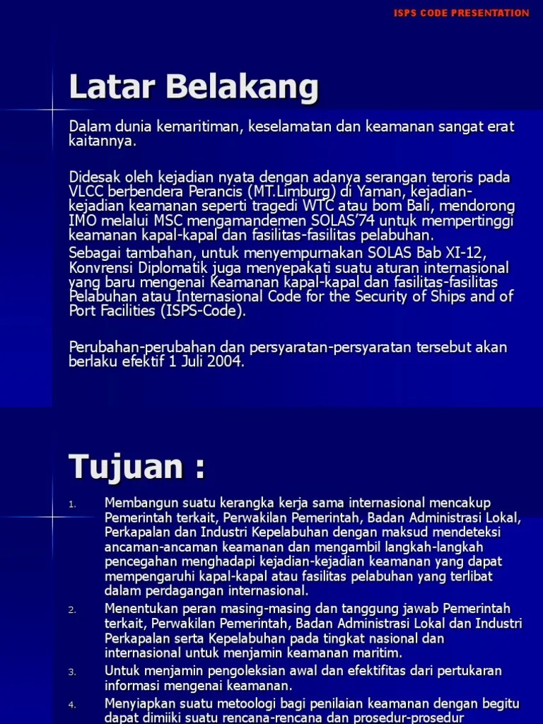 Isps Code Presentation