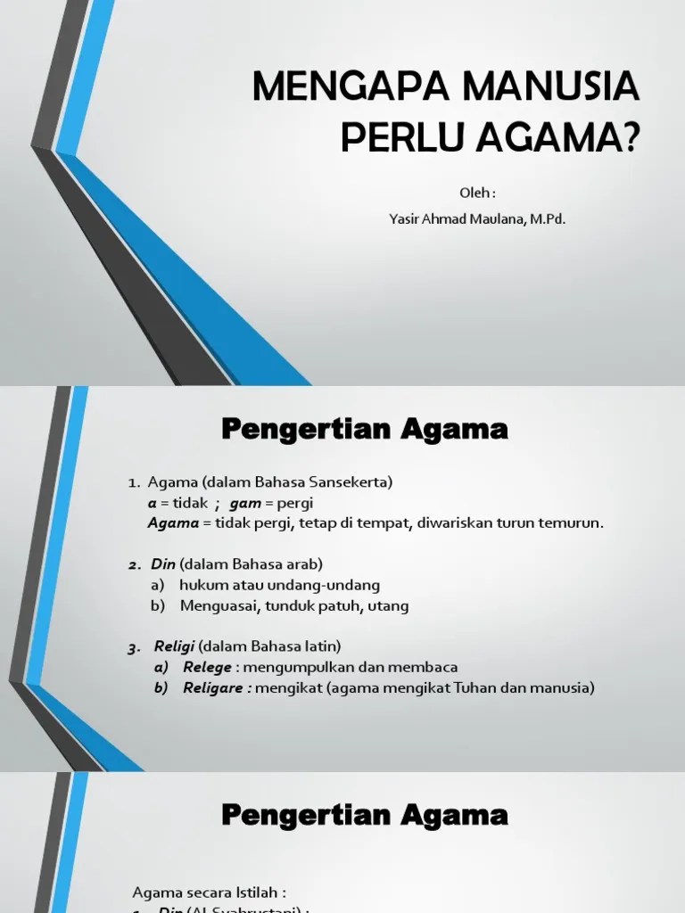 Mengapa Manusia Perlu Agama | PDF