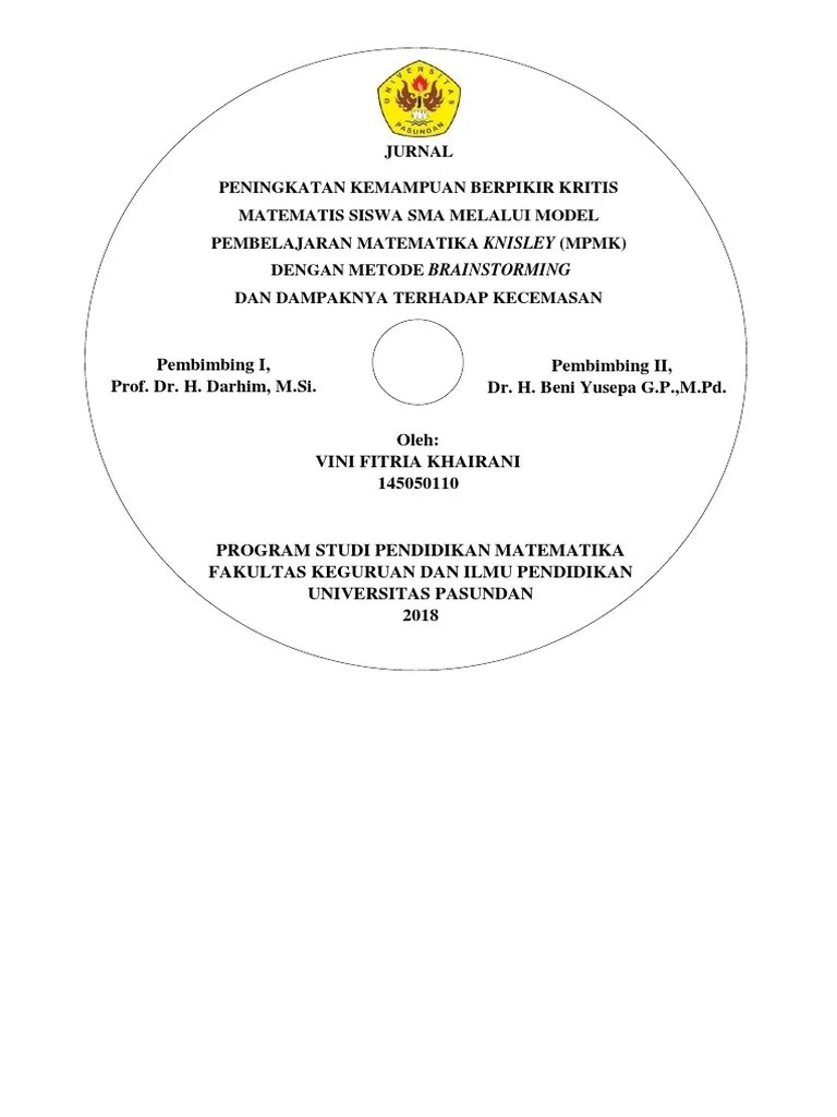 Label Cd Skripsi | Pdf