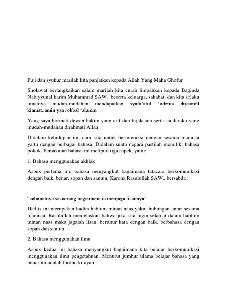 Contoh Ceramah | PDF