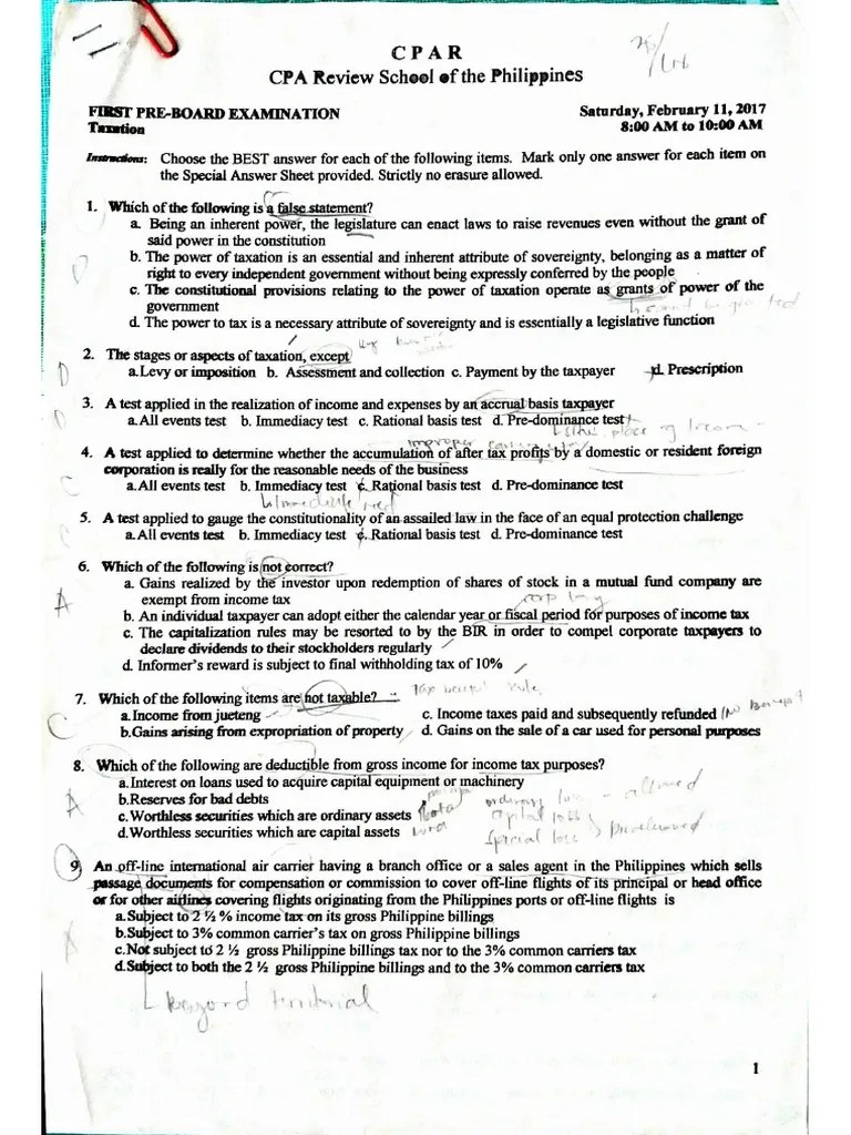 hfma cpar sample questions