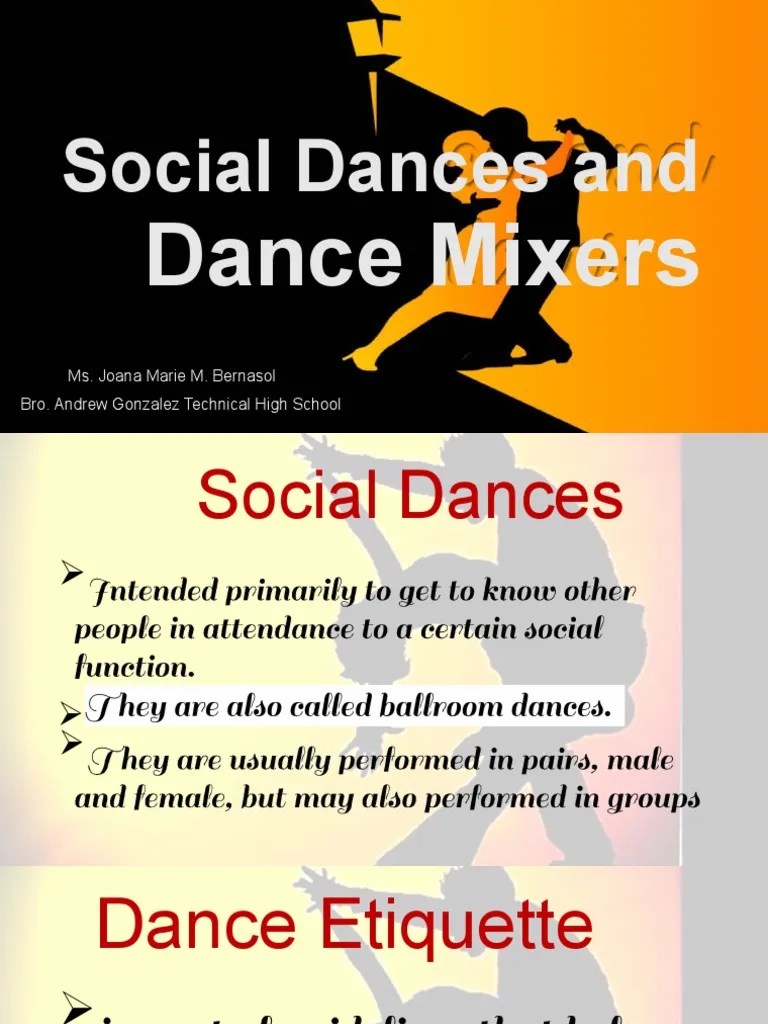 Social Dances And Dance Mixers PDF