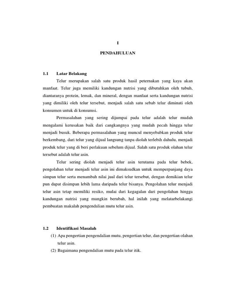 PMHT Telur Asin | PDF