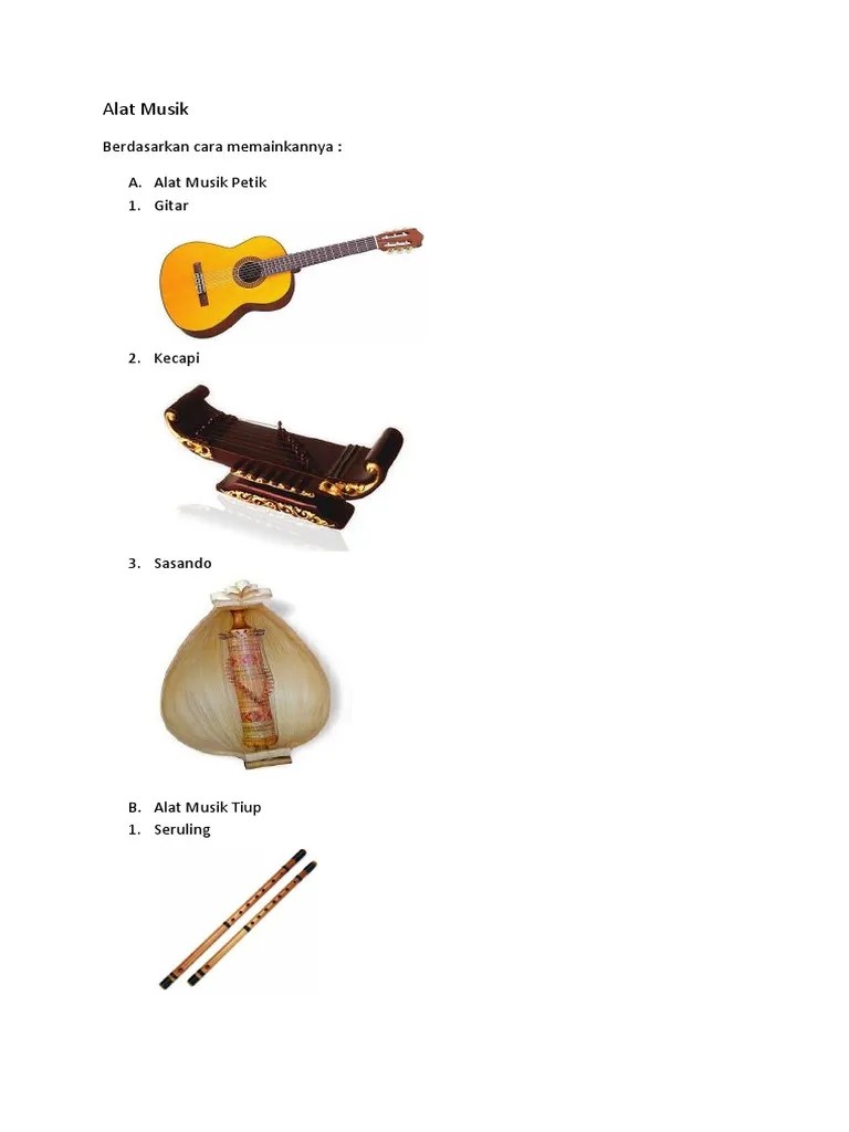 Kelompok Alat Musik Berdasarkan Cara Memainkannya Berbagai Alat