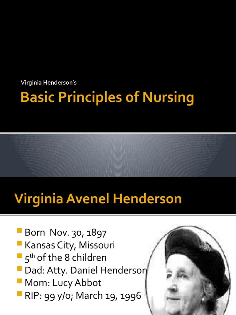 Basic Principles of Nursing PDF Nature Theory