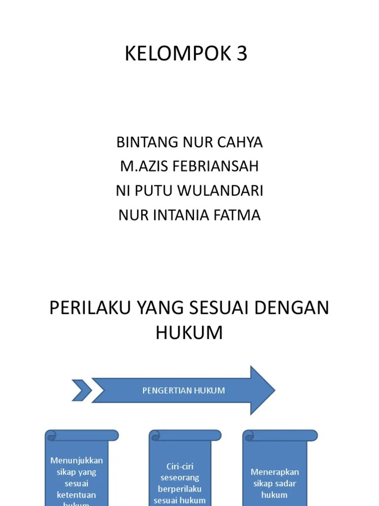 PKN Perilaku Sesuai Dengan Hukum | PDF