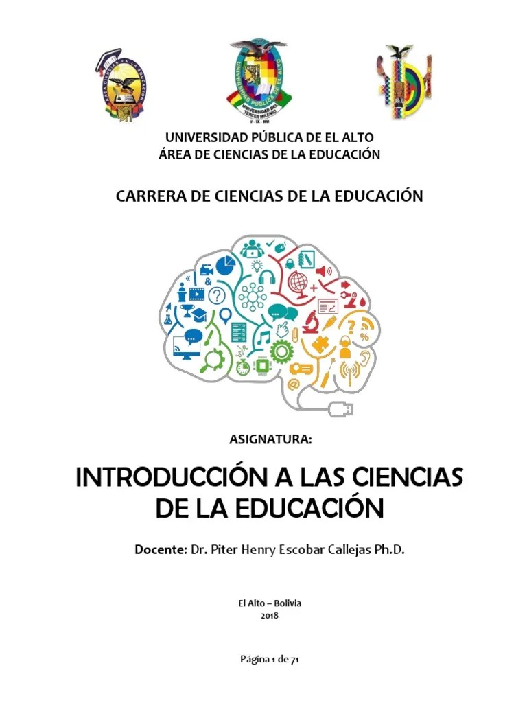 Introducción a las Ciencias de la Educación Ciencia Empirismo
