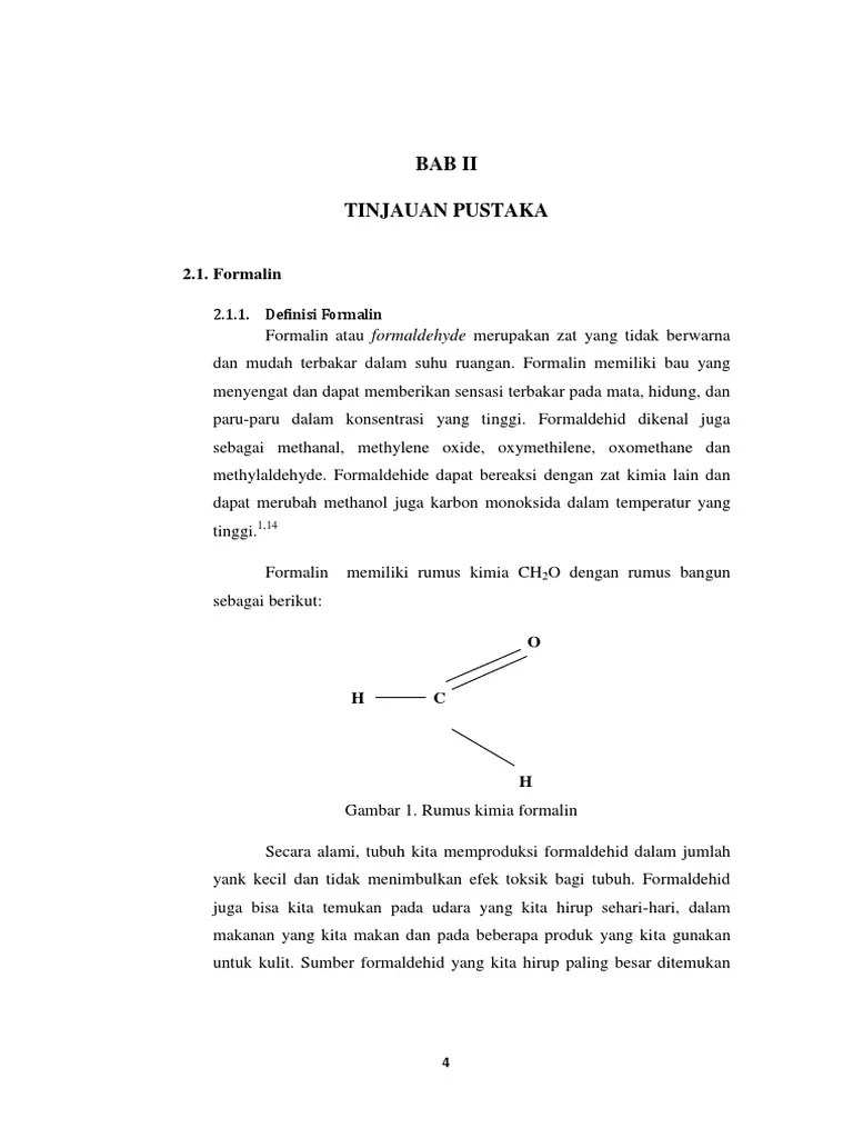 Rumus Kimia Formalin Dunia Sosial